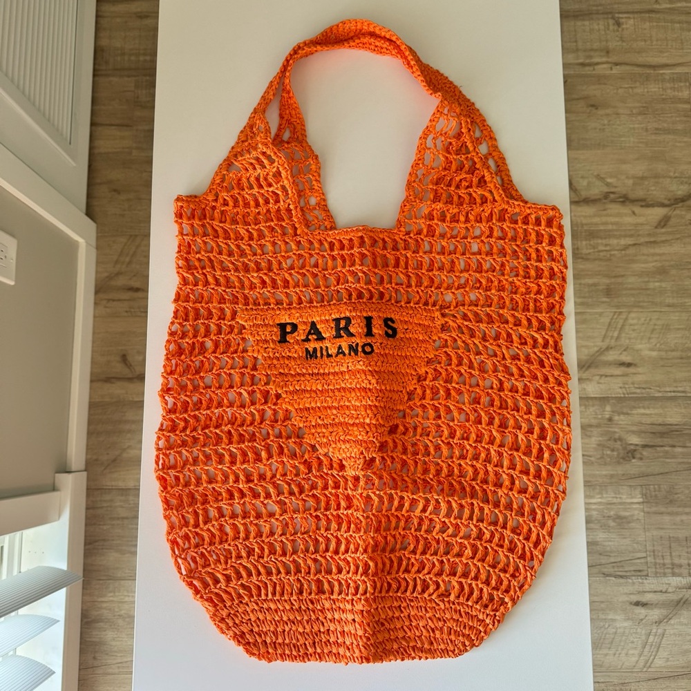 Orange Mesh Tote Bag from Amazon